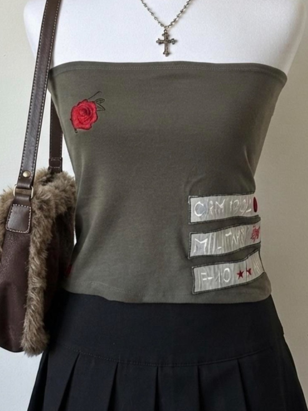 Grunge Y2K Tube Top
